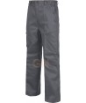 pantalón multibolsillos de algodón muy grueso gris