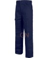 pantalón multibolsillos de algodón muy grueso marino