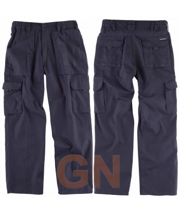 Pantalón multibolsillos de algodón con refuerzos