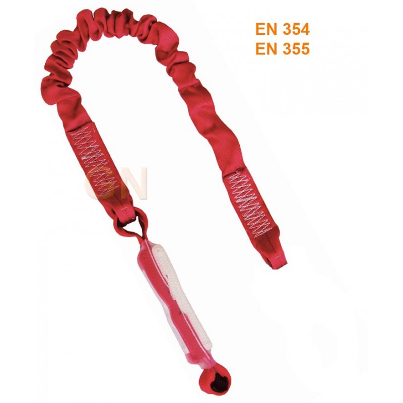 Amarre de cinta elástica con absorbedor