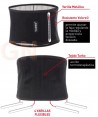 Faja lumbar con cuatro varillas