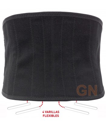 Faja lumbar con cuatro varillas