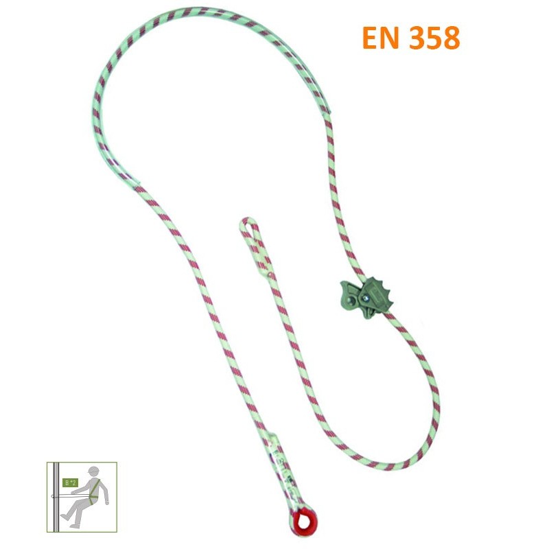 Elemento de posicionamiento en cuerda ajustable de 3 mts
