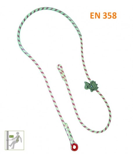 Elemento de posicionamiento en cuerda ajustable de 3 mts