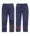 Pantalón tipo chino tejido elástico marino para mujer