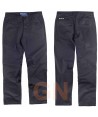 Pantalón tipo chino tejido elástico negro para mujer