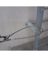 Anclaje de cable de acero con guardacabos