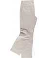 Pantalón tipo chino tejido elástico para hombre color beige