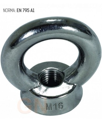 Punto de anclaje de anilla de acero inoxidable. Métrica 16