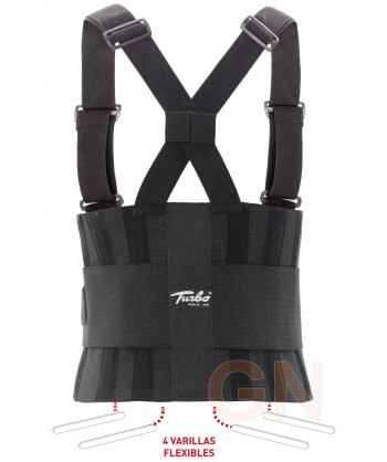 Faja transpirable con tensión regulable y tirantes