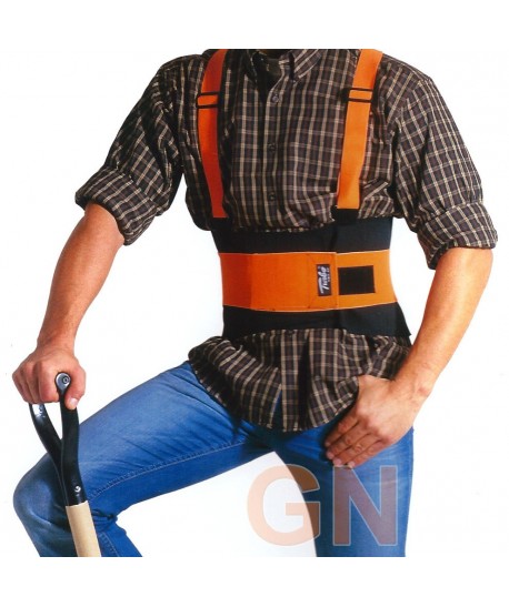 Faja transpirable con tirantes y alta visibilidad
