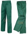 Pantalones rectos color verde