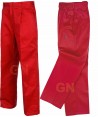 Pantalones rectos color rojo