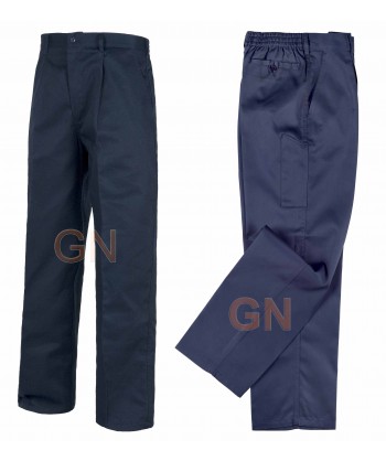 Pantalones rectos color marino