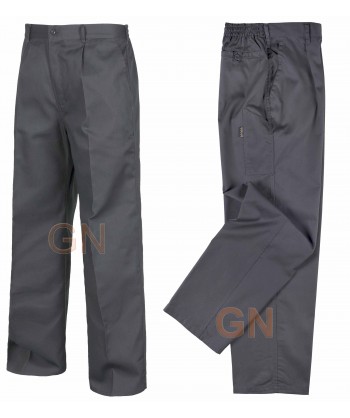 Pantalones rectos color gris oscuro