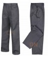 Pantalones rectos color gris oscuro