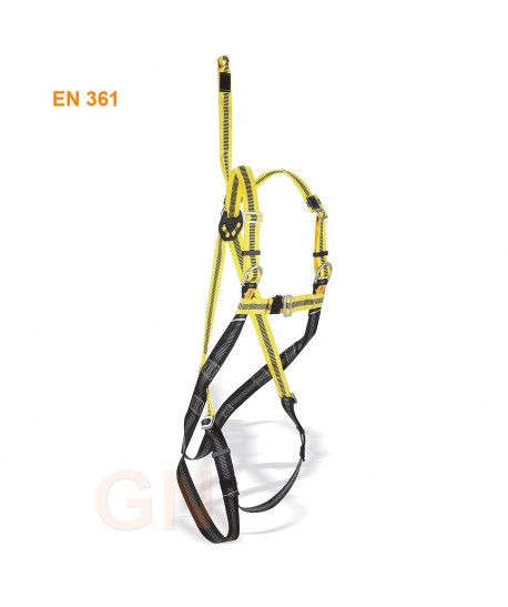 Arnés con enganche dorsal y frontal