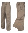Pantalones rectos color beige