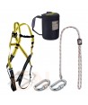 Kit de arnés básico con cuerda regulable y mosquetones
