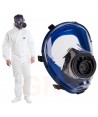 Máscara completa para filtros EN148 con visor antirayaduras