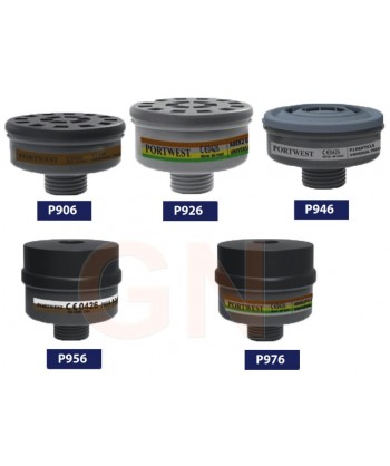 Máscara completa para filtros EN148 con visor antirayaduras