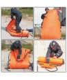 Camilla de rescate enrollable para espacios confinados