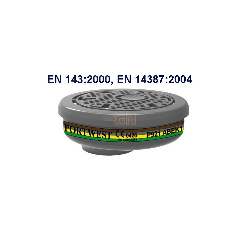 Filtro de gases ABEK1 con
conexión de bayoneta