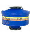 Filtro anti gases y vapores A2B2E2 de rosca unificada EN 148-1