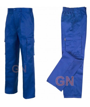 pantalón económico multibolsillos azulina