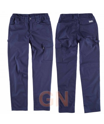 Pantalón bielástico multibolsillos marino