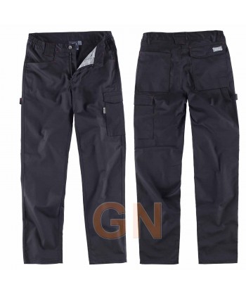Pantalón bielástico multibolsillos negro