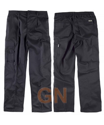 Pantalón multibolsillos triple costura muy fuertes negro