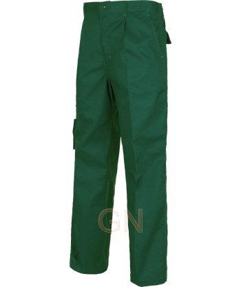 Pantalón multibolsillos triple costura muy fuertes verde