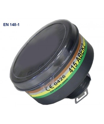 Filtro respiratorio tipo ABEK2 de rosca unificada EN 148-1