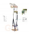 Silla de posicionamiento con poleas para trabajos verticales prolongados