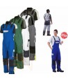 Pantalón peto bicolor con refuerzos en rodillas y culera