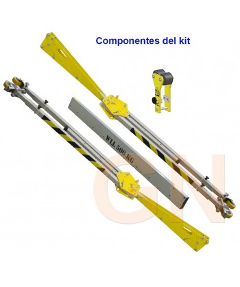 Pórtico para cargas de hasta 500 kg o un máximo de 2 usuarios