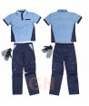 Conjunto para el verano de pantalón, polo y guantes marino azafata