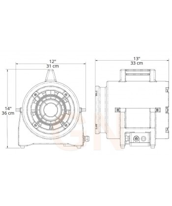 Ramfan UB20 ventilador-extractor de aire, potente, compacto y ligero