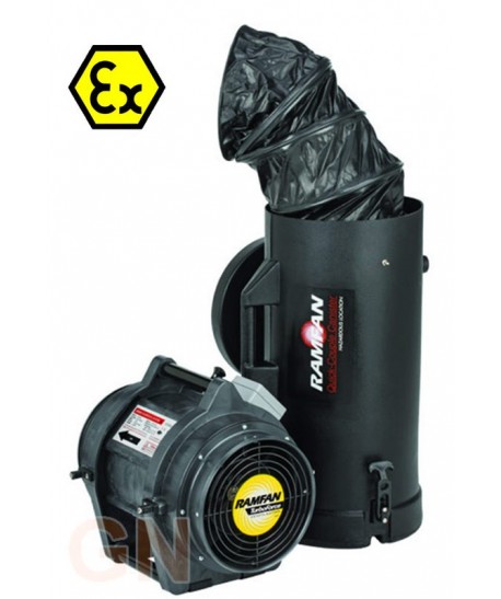 Extractor UB20 ATEX con maleta de tubo helicoidal