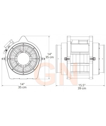 Extractor UB20 ATEX con maleta de tubo helicoidal