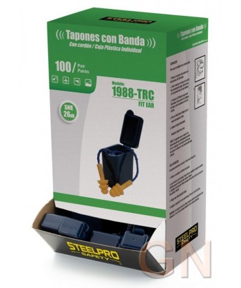 Tapones auditivos con cordón y estuche snr 26 db