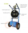 Carro móvil para botellas de aire comprimido