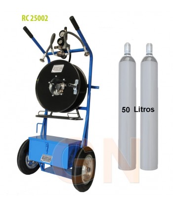 Carro móvil para botellas de aire comprimido