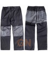 Pantalón multibolsillos combinado negro/gris