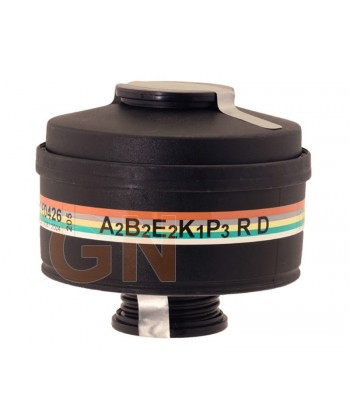 Filtro normalizado EN148 A2B2E2K1 P3 R D para Formaldehido. NO2 y PH3