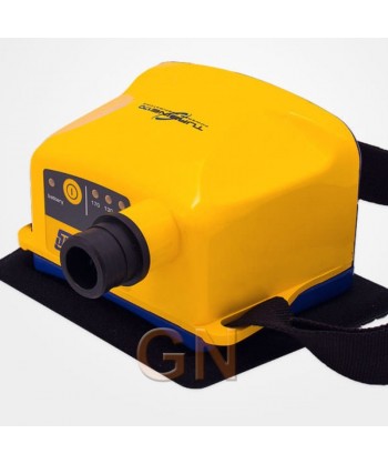 Dispositivo de protección de las vías respiratorias alimentado mediante un electroventilador