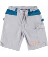 Pantalón bermuda con refuerzo en culera gris claro/azafata