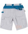 Pantalón bermuda con refuerzo en culera gris claro/azafata