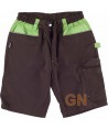 Pantalón bermuda con refuerzo en culera marrón/lima